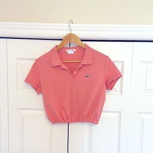 Reworked Cropped Lacoste Polo 🐊
